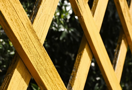 木材のフェンス