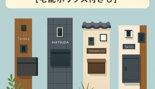 おしゃれな門柱デザイン特集【宅配ボックス付きも】