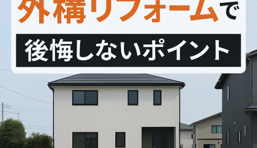 建売住宅の外構リフォームで後悔しないポイント