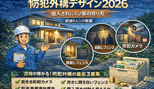 防犯外構デザイン2026｜侵入されにくい家の作り方【最新トレンド解説】
