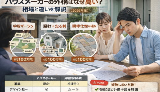 ハウスメーカーの外構はなぜ高い？相場と違いを解説【2026年版】